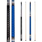 Joovon Pool Sticks Set of 4 and Pool Sticks Set of 2 with 13mm Cue Tip 58" Pool Cue with Rubber Anti-Skid Sleeve
