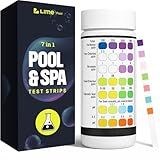 LIME POOL 162 Pcs 7-Way Hot Tub, Spa & Pool Test Strips - Accurate Readings in 15 Seconds