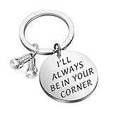 Boxing Gloves Charm Keychain - 'I'll Always Be in Your Corner' - Gift for Boxers and Boxing Lovers