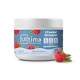 Ultima Replenisher Daily Electrolyte Powder Drink Mix – Sugar Free – Blue Raspberry, 30 Servings – Hydration Powder with 6 Electrolytes and Trace Minerals – Keto Friendly, Vegan, Non-GMO