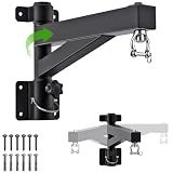 Kipika Heavy Bag Hanger Wall Mount Punching, Rotatable Heavy Duty Boxing Bag Bracket for Home Gym Indoor, Adjustable Length for Kickboxing Bag, Muay Thai Bag,Speed Bag (‎B- Length 17")