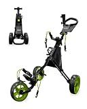 Caddytek Golf CaddyLite 11.5 V3 Superlite Deluxe Push Cart Black/Green