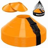 Soccer Training Cones Set, 75/50/25 Pack with Strap Holder & Carry Bag