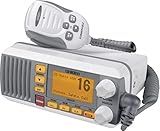 Uniden UM435 Advanced Fixed Mount VHF Marine Radio, All USA/International/Canadian Marine Channels Including New 4-Digit, CDN “B” Channels, 1 Watt/25 Watt Power, Waterproof IPX8 Submersible, White