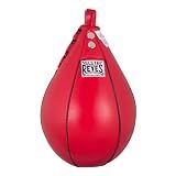 CLETO REYES Platform Leather Punching Speed Bag for Boxing, MMA, Muay Thai, Training Equipment, Classic Red, Small