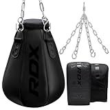 RDX 1.5FT Tear-Shaped Boxing Maize Bag with Chain & Gloves – Slip Bag for Uppercut, Hook, Reflex, Precision, Footwork & Punch Training – Hanging Slip Ball for MMA, Boxing, Muay Thai & Kickboxing