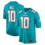Outerstuff Tyreek Hill Miami Dolphins Nike Kids Youth Aqua Home Player Jersey, NFL, Short Sleeve (US, Numeric, 14, 16, Regular, Aqua)