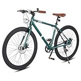 Viribus Vintage Hybrid Bike for Men & Women - 700C Lightweight Aluminum Adult Bike - 7 Speed City Bike for Commuting, available in Vintage Blue