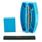 XCMAN Complete Ski Snowboard Side Edge Sharpener Care Tuner Kit with Gummy Stone ,PTEX Base Repair Candle