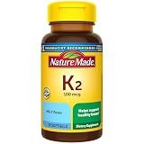 Nature Made Vitamin K2 100 mcg, Healthy Bone Supplements, 30 Softgels, 30 Day Supply