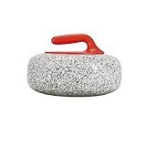 KUSINDOG Curling Stones Curling Rock Granite for Curling Sport Game, 5.5 to 17 kg (29cm(11.42") Red)
