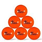 Bratla Wind Cricket Balls - Soft Training Practice Cricket Air Balls for Coaching Indoor & Outdoor - Blue Orange Neon/Yellow Pack of 6 (Orange)