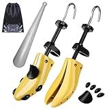 Eachway Pair of Professional 2-Way Premium Shoe Stretcher Tough Plastic Shoe Trees, Adjustable Length & Width Durable Shoe Shaper for Men and Women (Large)