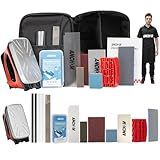 ANCHOM Ski Snowboard Tuning Kit, Complete Ski Snowboard Waxing Kit with Waxing Iron, Wax, Edge Tools, Carry Bag, Base Repair, Professional Tuning Equipment