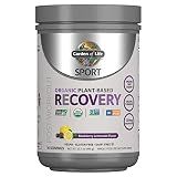 Garden of Life Sport Organic Plant-Based Recovery Powder – Muscle Recovery Supplement for Women & Men with Vitamins and Magnesium, Non-GMO, Gluten-Free, BlackBerry Lemonade Flavor, 30 Servings
