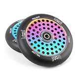 Limit Pro Scooter Wheels 120x24mm Oil Slick Honeycore Scooter Replacement Wheel for Stunt Trick Scooters a Pair with ABEC-9 Bearings Installed