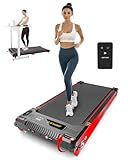 Walking Pad Treadmill, Anylife Incline Walking Pads Under Desk 265lb Capacity, 2.5HP Portable Treadmills for Home, Compact Treadmill Small Running Pad with LED Display, Remote Control，Black