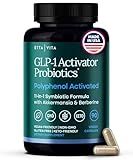 GLP-1 Supplement for Weight Loss & Appetite Control for Men and Women with Akkermansia, Berberine, Inulin, EGCG, Resveratrol, Hops, Polyphenols - Supports Digestion, Hunger, Cravings, Gut Health