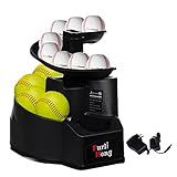 Furlihong 6902BHA Rechargeable Baseball/Softball Toss Machine with Extendable Ball Stacker, Height Adjustable, Use Regulation Baseballs, Softballs or Dimpled Balls, for Hitting Batting Practice