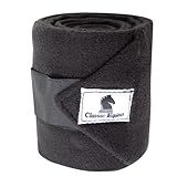 Classic Equine 4-Pack Polo Wraps Black 4 1/2in x 108in
