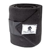 Classic Equine 4-Pack Polo Wraps Black 4 1/2in x 108in
