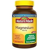 Nature Made Magnesium Oxide 250 mg, Magnesium Supplements for Men and Women, Support for Muscle, Heart, Bone and Nerve Health, 200 Tablets, 200 Day Supply
