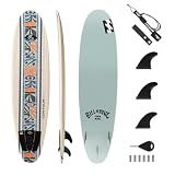 Billabong x CONTOUR SURF Aero 7ft Soft Top Foam Surfboard for Beginner Adults and Kids Lightweight Shortboard for Surfing Durable, Stable, and Easy to Ride for All Levels Surfers