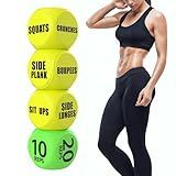 TidyFriend Exercise Dice – 6-Sided Foam Workout Dice for Teens & Adults, Fun Fitness Equipment for Solo or Group Classes, Home Gym or Travel Use – Great Workout Equipment & Gift (Yellow)