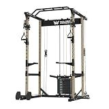 MAJOR FITNESS Power Cage Drone1 Premium- Multi-Function Power Rack for Home Gym, Squat Rack with Pull-up Bar, Cable Crossover System, J-Hooks, for Strength Training, Heavy-Duty Steel Construction