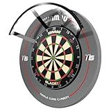 WINMAU Polaris Dartboard Light – 120° Shadow-Free Illumination for Clearer Accuracy – Magnetic Mount, Surround Compatible – Fits All Dartboards – Black