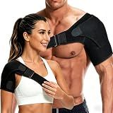 Joyun Shoulder Brace for Men and Women for Torn Rotator Cuff,Arm Sling Shoulder Immobilizer,Shoulders Compression Sleeve and Support For Pain Relief(Black)