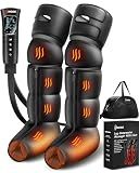YINGGG Leg Massager with Heat and Compression - Foot and Calf Massage Sleeve with 3 Heat, 6 Intensities, 6 Modes, Compression Boots for Circulation and Pain Relief