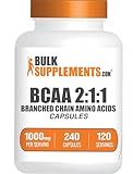 BulkSupplements.com BCAA 2:1:1 Capsules - Branched Chain Amino Acids, BCAA Supplements, BCAA Capsules, BCAA Pills - Gluten Free, 240 Capsules (Pack of 1)