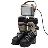 SOTHING Boot Dryer, 95W Rapid Drying with 3 Heat Levels, Ozone Fresh Mode, 1–9H Timer, Smart Touch Panel, Retractable Hoses & Overheat Protection – Portable Ski Boot & Snowboard Boot Dryer