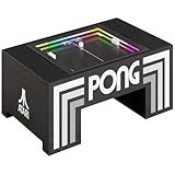 Atari Pong® Mechanical Table Home Edition – Electromechanical Coffee Table Arcade Game with LED Score Display, Hide-Away Controls, Spinner Dials, Retro Sounds – Official Atari Pong® Recreation