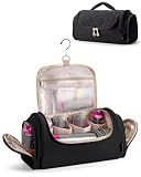 Marscamd Hair Tools Travel Bag Compatible with Dyson Airwrap Styler, Hair Tool Organzer with Hanging Hook for Multi-Stylers, Black