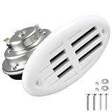 FARBIN Stainless Steel Boat Horn, 12V Marine Horn, Drop‑in Hidden Horn