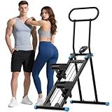 HXD-ERGO Stair Stepper for Home, 6 Adjustable Resistance Vertical Climber Cardio Exercise Machine, Folding Stair Climber for Full Body Workout with Adjustable Handlebar