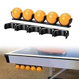 Outus 2 Pack Table Tennis Ball Holder Under Table for Training Self-Adhesive Storage Rack for 40mm+ Balls Organizer for Training, Game Rooms, Recreation