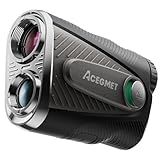 ACEGMET Golf Rangefinder with Slope & Coach Mode - 1300 Yards Laser Range Finder, Hybrid-pwr Rechargeable, 0.1s Flag Pin Locking Vibration, 7X Magnification, Dual-Color Display, Magnet