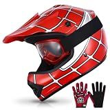 TCMT Youth Kids Dirt Bike Helmet DOT Approved Full Face Motocross Gear
