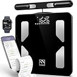 FITINDEX Smart Scale for Body Weight, Body Pod Scale [2026 Upgraded], 8-Electrode Body Composition Scale with BMI, Body Fat, Muscle Mass, Digital Bathroom Scale with Larger Platform, Bluetooth