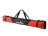 Athletico Mogul Padded Ski Bag - Fully Padded Single Ski Travel Bag (Red, 170cm)