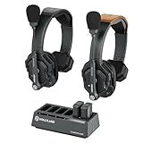 Hollyland Solidcom SE Full Duplex 2-Users ENC Noise Cancellation Wireless Intercom Headset System 1100ft Team Communication with PTT Mute Single Ear Headset for TV Film Production (2.4GHz Version)