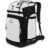 SEMSTY Ski Boot Bag, 55L/70L Waterproof Ski and Snowboard Boots Travel Pack