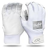Rawlings | Adult Clout Baseball Batting Gloves | White/White | LRG