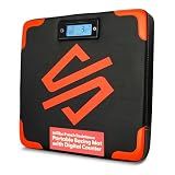 SQUATZ Portable Boxing Mat with Digital Counter – Wall-Mounted Punching Pad with Accurate Punch Strength Tracker, Built-in Foam & Home Gym Training Equipment
