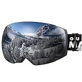 OutdoorMaster Ski Goggles PRO, OTG Snow Goggles with Interchangeable Lens | Frameless Quick-change Magnetic Ski Goggles for Men & Women with Anti-fog, OTG Fit, UV400 Protection, Protective Case