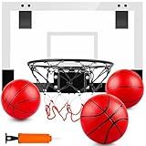 TREYWELL Indoor Basketball Hoop Boys Gifts for Teens and Adults Door Room Basketball Hoop Mini Hoop with 3 Balls, Basketball Toys for 8 9 10 11 12