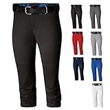 Easton Women's Standard Pro Elite Fastpitch Softball Pants Sizes | Multiple Colors, Black, Adult Medium